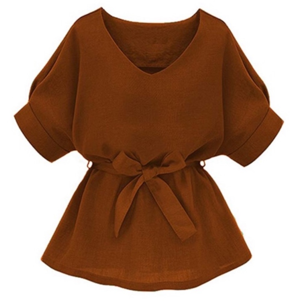 Brown Fall Blouse - Medium